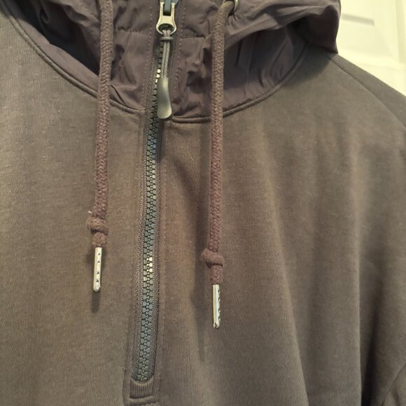 Grey Athletic Quarter Zip Hoodie - Picture 4 of 6